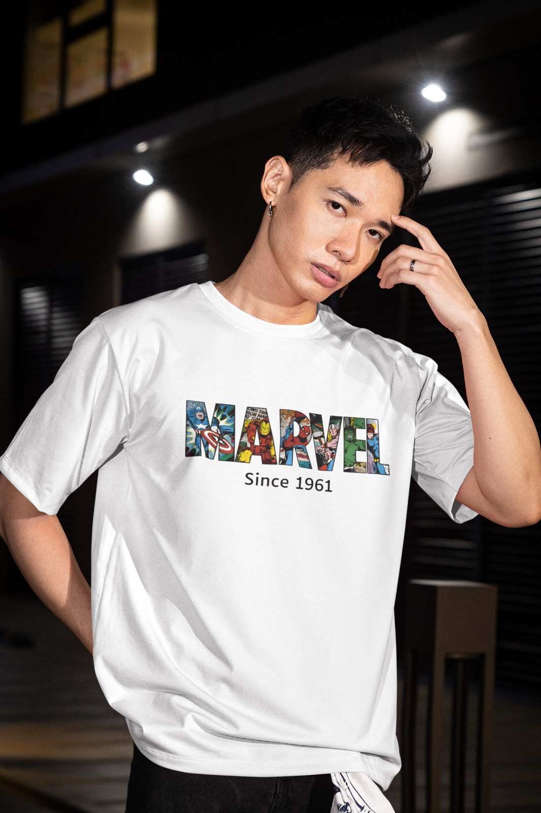 MEMINGO Marvel Men's T-Shirt Oversized fit