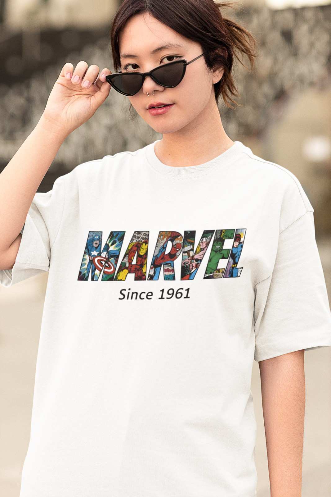 MEMINGO Marvel Women's T-Shirt Oversized fit