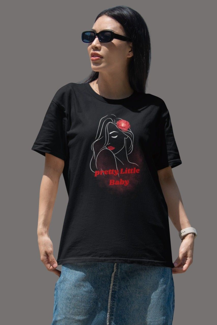 MEMINGO pretty little Women's T-Shirt Regular Fit