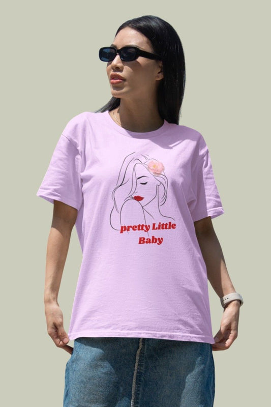 MEMINGO pretty little Women's T-Shirt Regular Fit