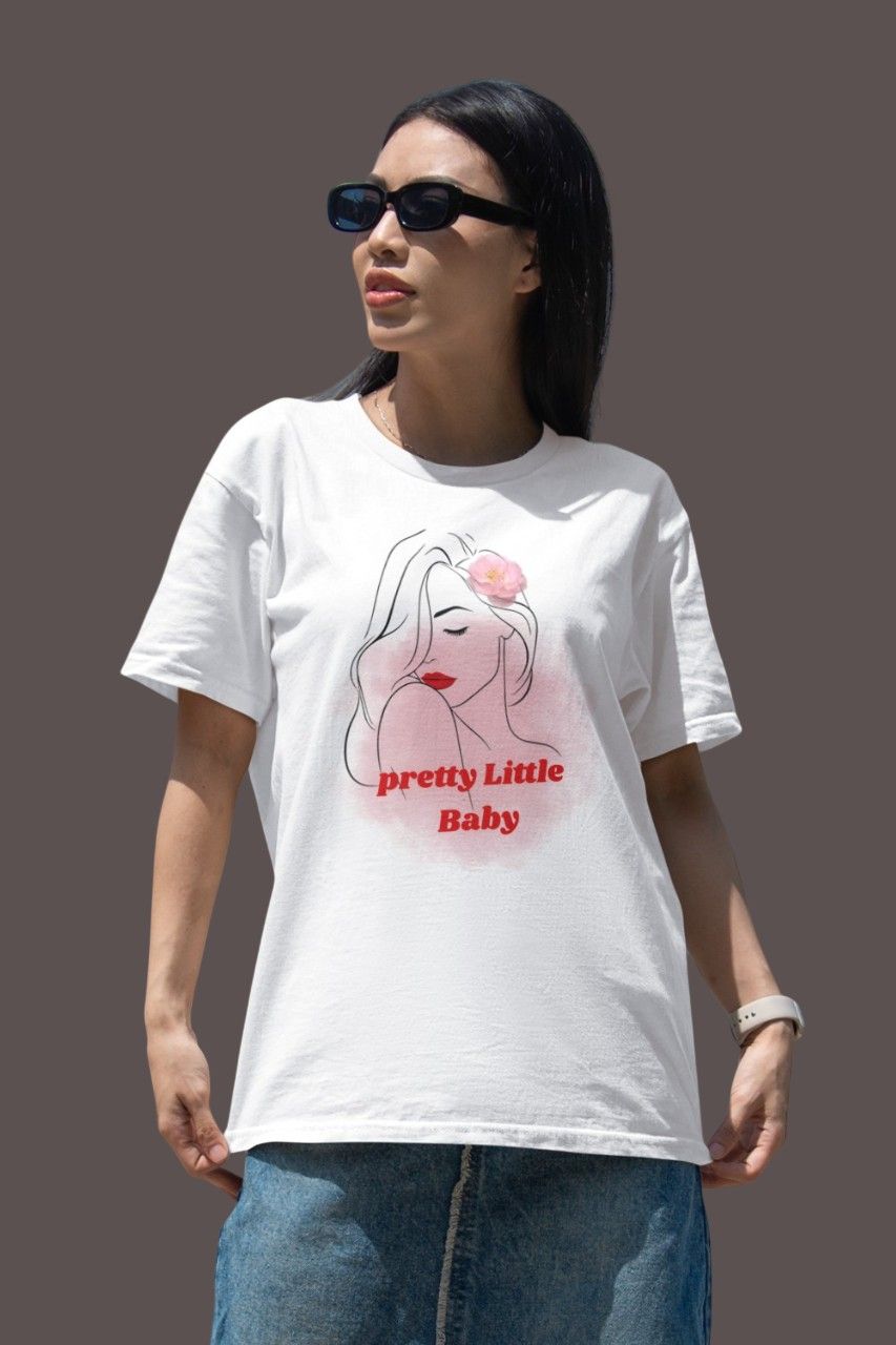 MEMINGO pretty little Women's T-Shirt Regular Fit