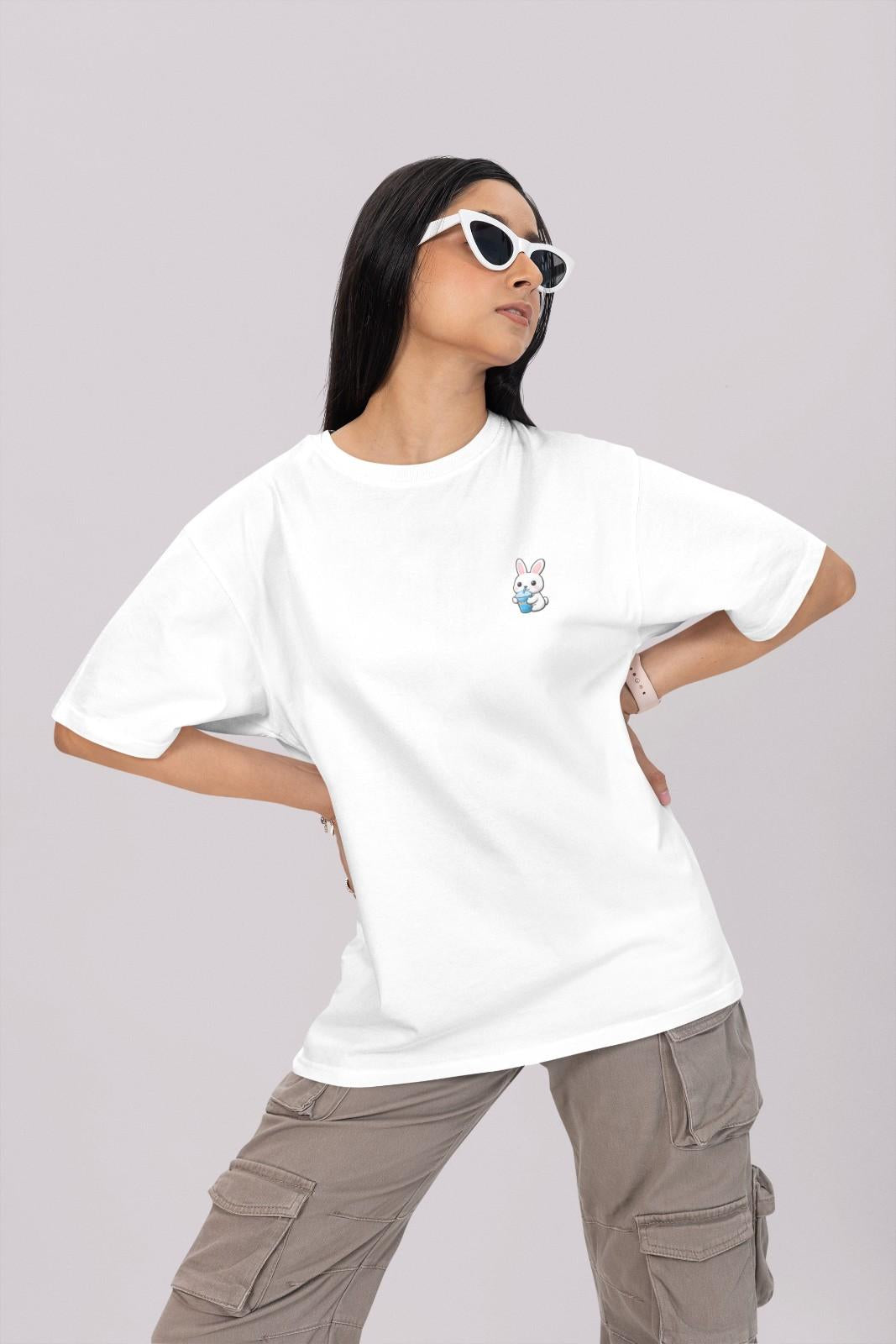 MEMINGO Rabbit Women's T-Shirt Oversized fit