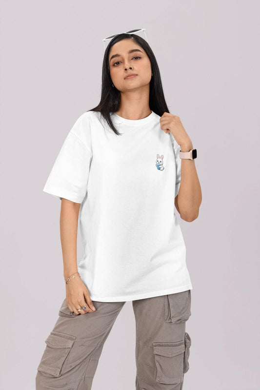 MEMINGO Rabbit Women's T-Shirt Oversized fit