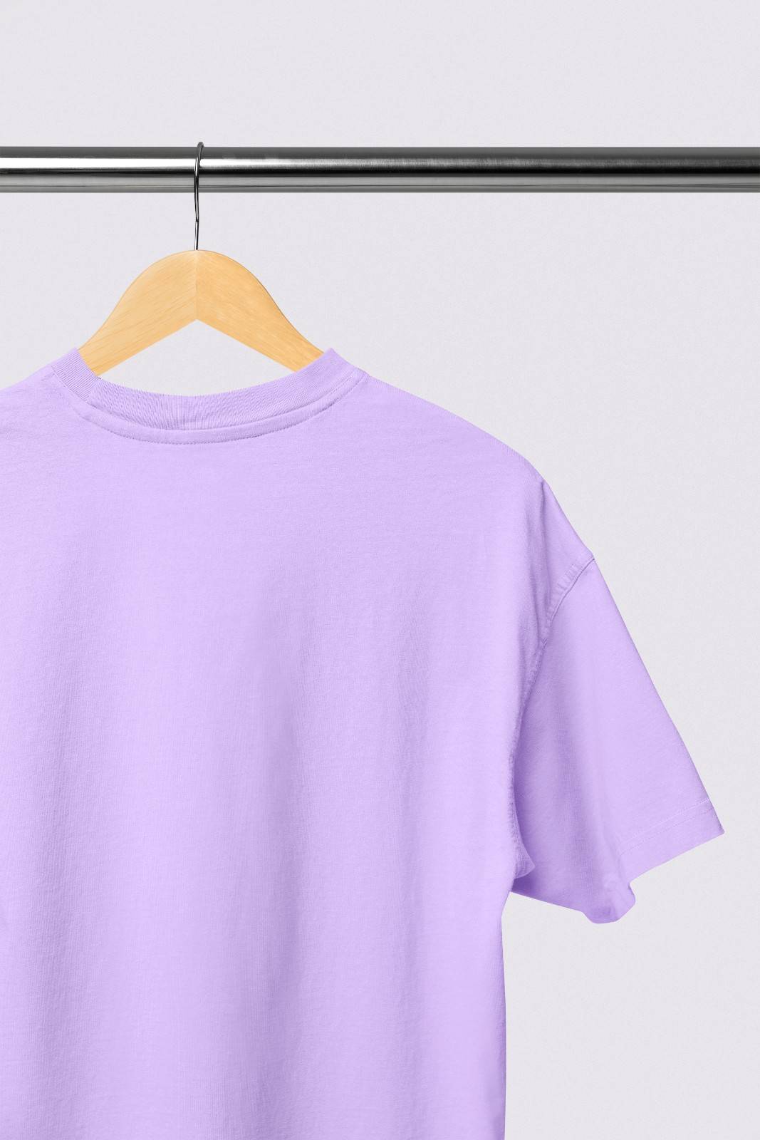 MEMINGO Levender Solid Women's T-Shirt Oversized fit